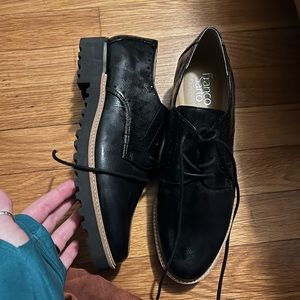 Black loafers